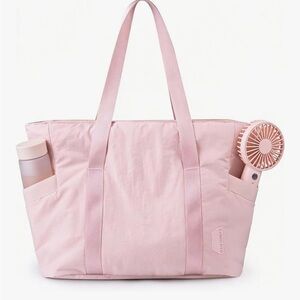 BAGSMART Lg Tote Bag in Baby Pink